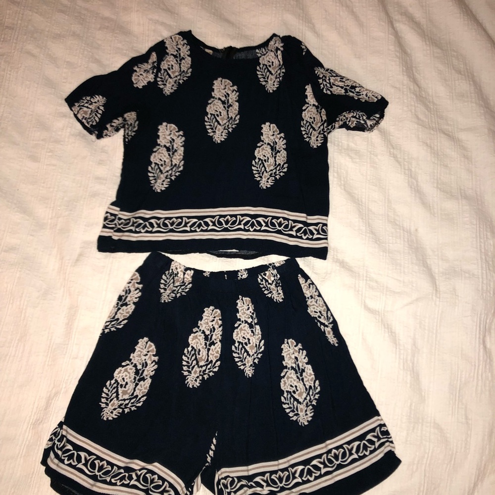 matching set shorts and shirt